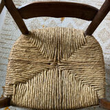 Wicker chair folk art