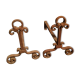 Ancient iron chenêts