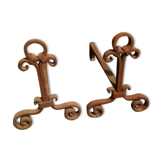 Ancient iron chenêts