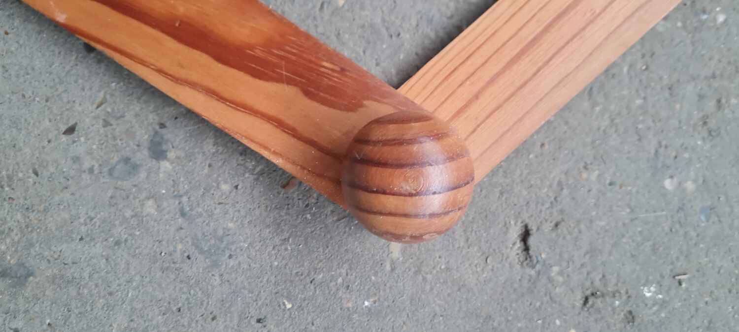 Porte manteau en bois accordéon 1970