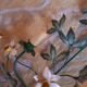 Applique decor de fleurs en métal