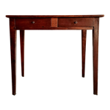 Antique solid wood farmhouse table 2 drawers