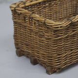 Antique industrial factory wicker basket