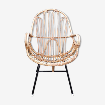 Rattan armchair made by Rohé