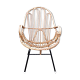 Rattan armchair made by Rohé