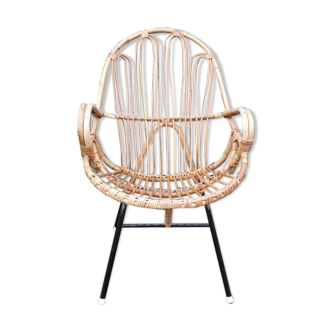 Rattan armchair made by Rohé