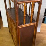 Dresser in rattan and canning