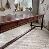 XXL table in solid dark walnut 3m