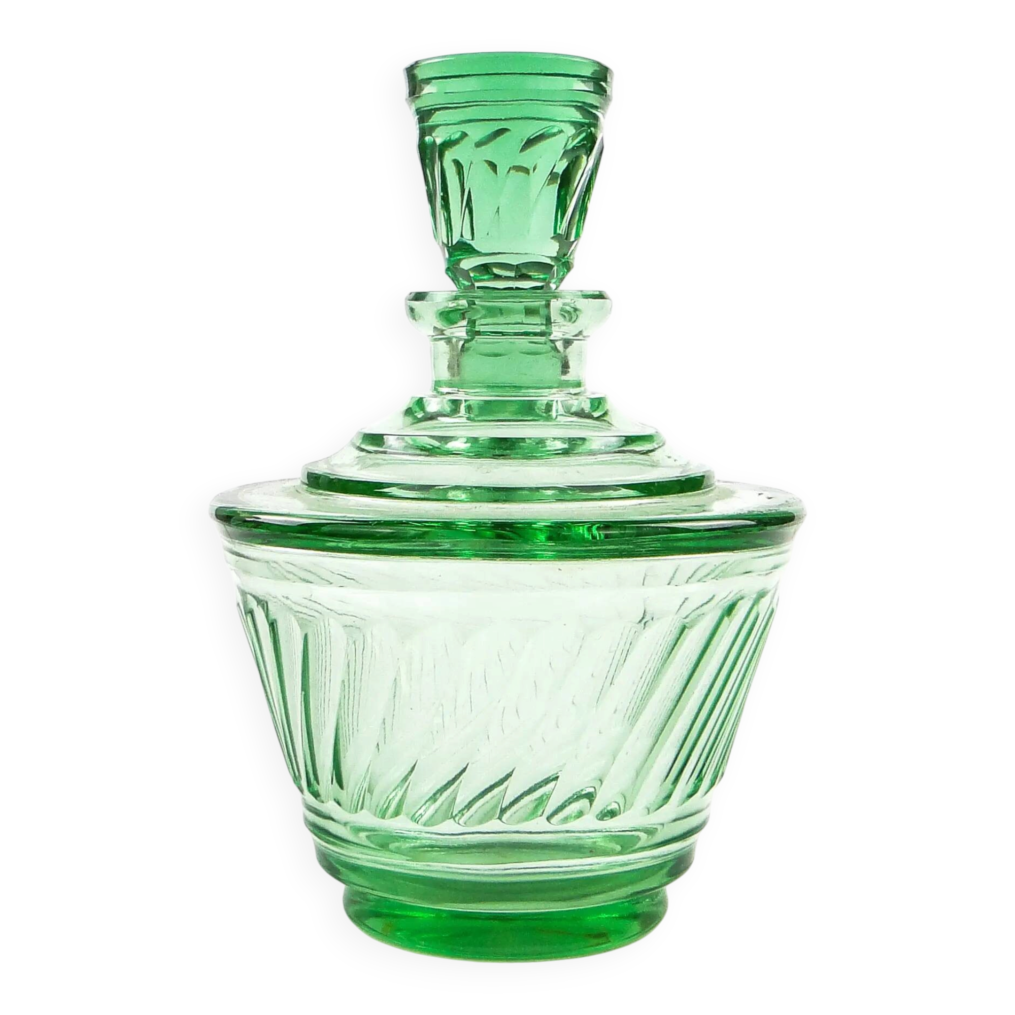 Carafe, Art Deco, crystal, Moser, Czechoslovakia, 1930s