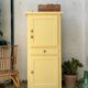 Buffet haut en bois peint (rénové)