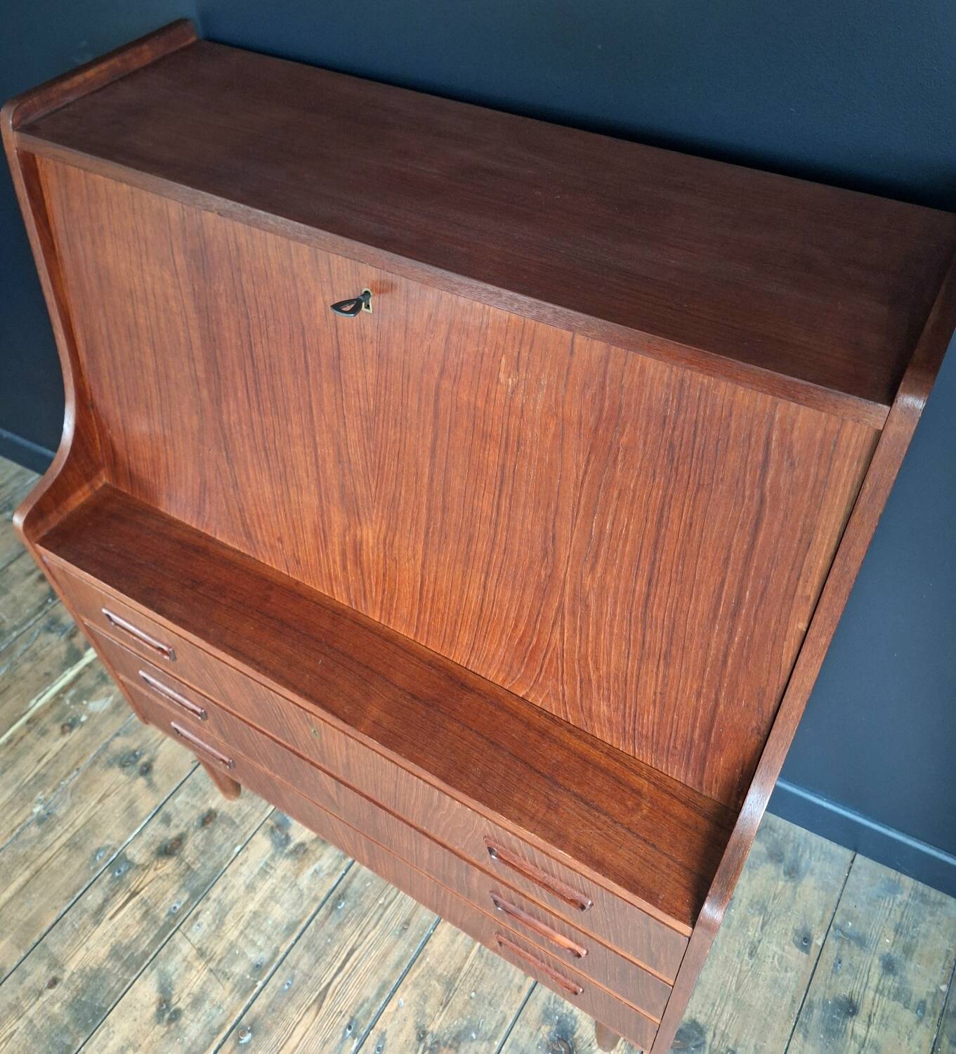 Danish secretary Gunnar Nielsen, Scandinavian sideboard, vintage desk