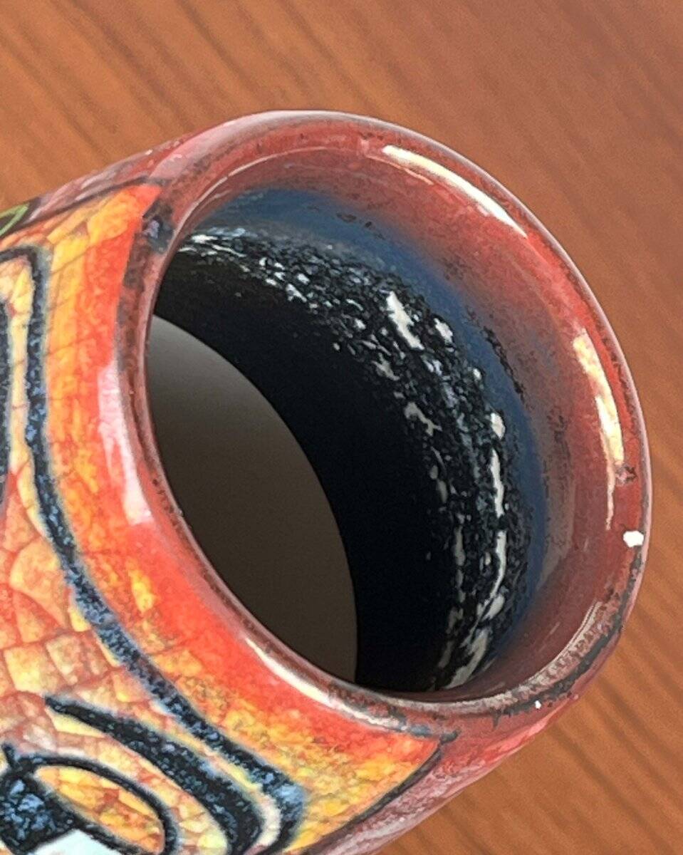 Danish studio pottery vase from the mid-century by Marianne Starck for Michael Andersen, 1960s.