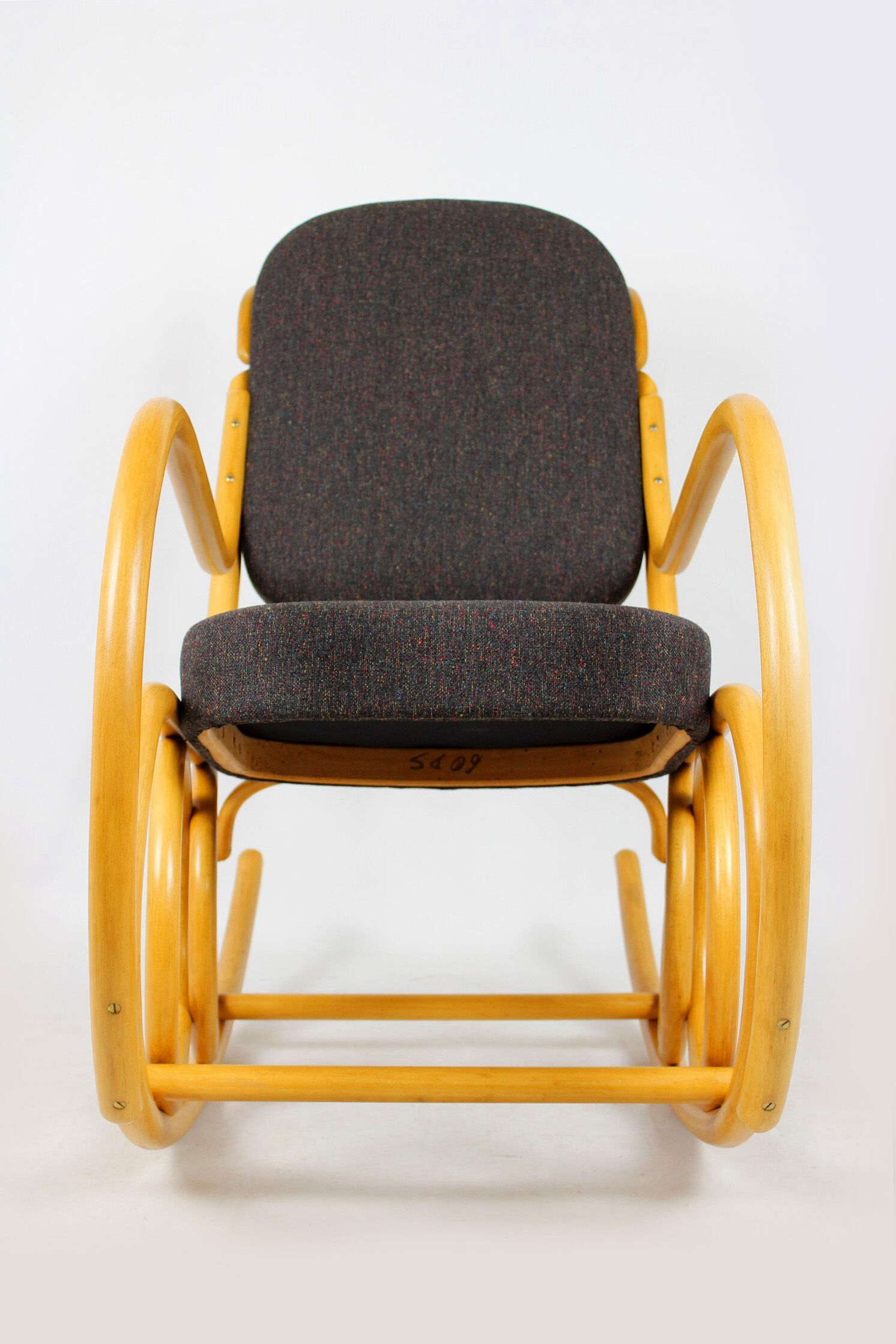 Mid-century beech bentwood rocking chair from ton, 1960s