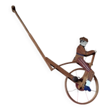 Old wooden push toy