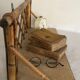 Rattan wall shelf, 50s