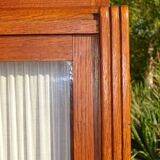 Art Deco sideboard with 2 cabinets and mirror
