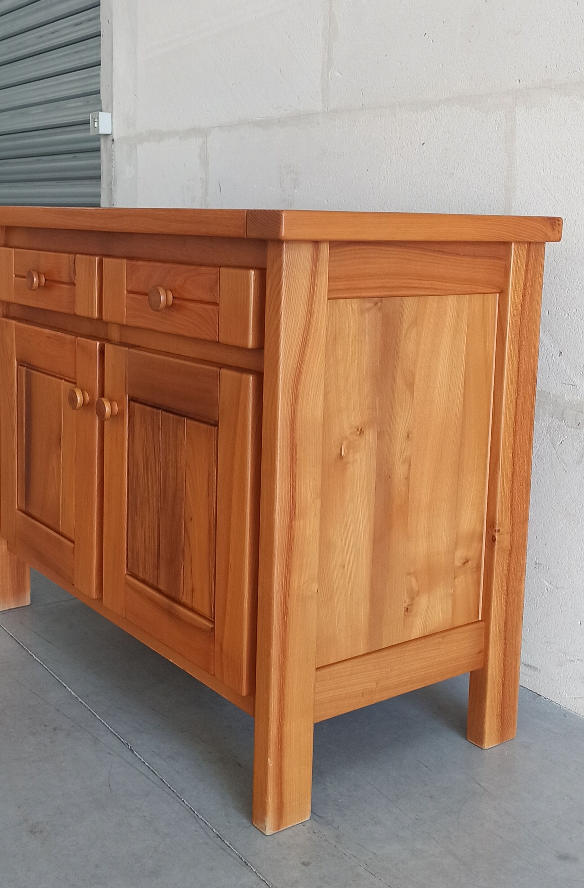 Elm sideboard Maison Regain, 80's