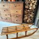 Old wooden sled Davos