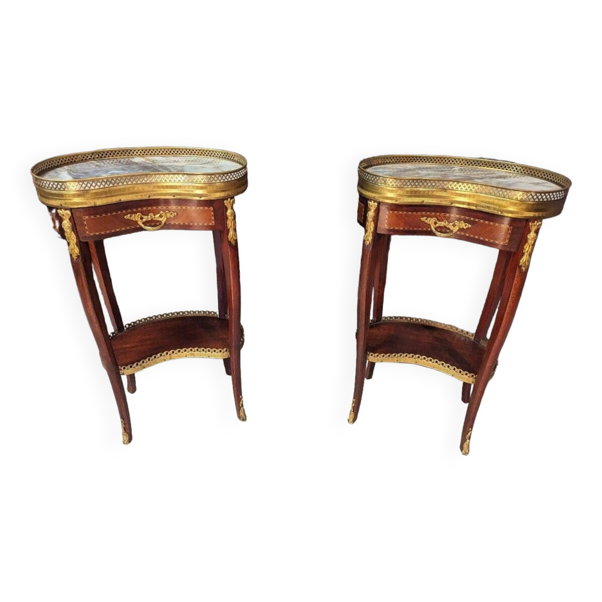Pair of bedside tables Louis XV style