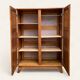 Solid oak compass foot cabinet René Gabriel 1945