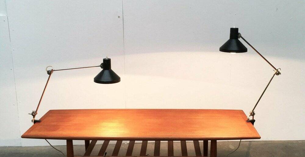 Mid-century table clamp lamp model no. 2002 by Elux, 1960s, set of 2.