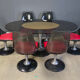 Space age dining set by Chromcraft, 1970s