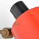 Old and rare Stilnovo wall light, red and black lacquered metal and brass With period label