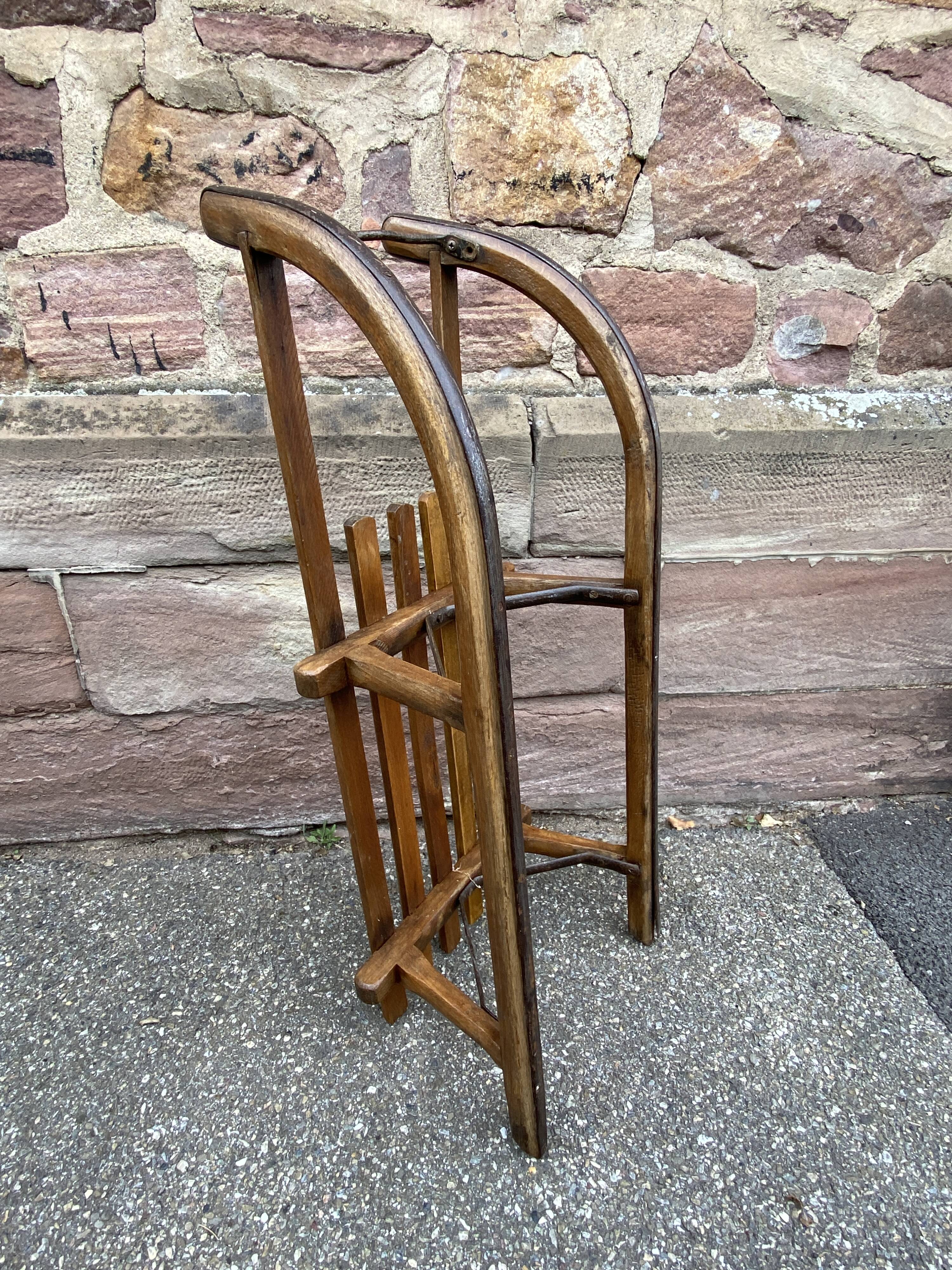 old sled sleigh Alsace Christmas decoration