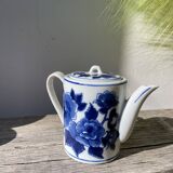Asian blue and white ceramic teapot