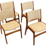 Ensemble de 4 chaises de salle à manger Erik Buch 'Aastrup'