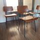 Set of 4 teak and steel dining chairs by Tjerk Reijenga for Pilastro 1950s