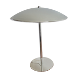 Chrome desktop led saucer lamp