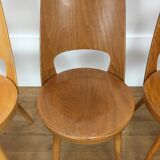 Set of 4 chairs Baumann Mondor 60s bistro
