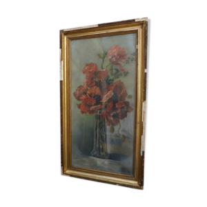 Pastel bouquet de fleurs coquelicots