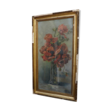 Pastel bouquet of poppy flowers