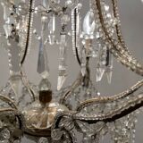 Vintage Crystal Beaded Chandelier