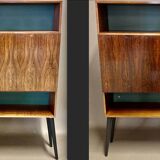 Pair of rosewood desks, Scandinavian design, 1950s
