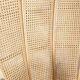 Pair of rattan and cane armchairs