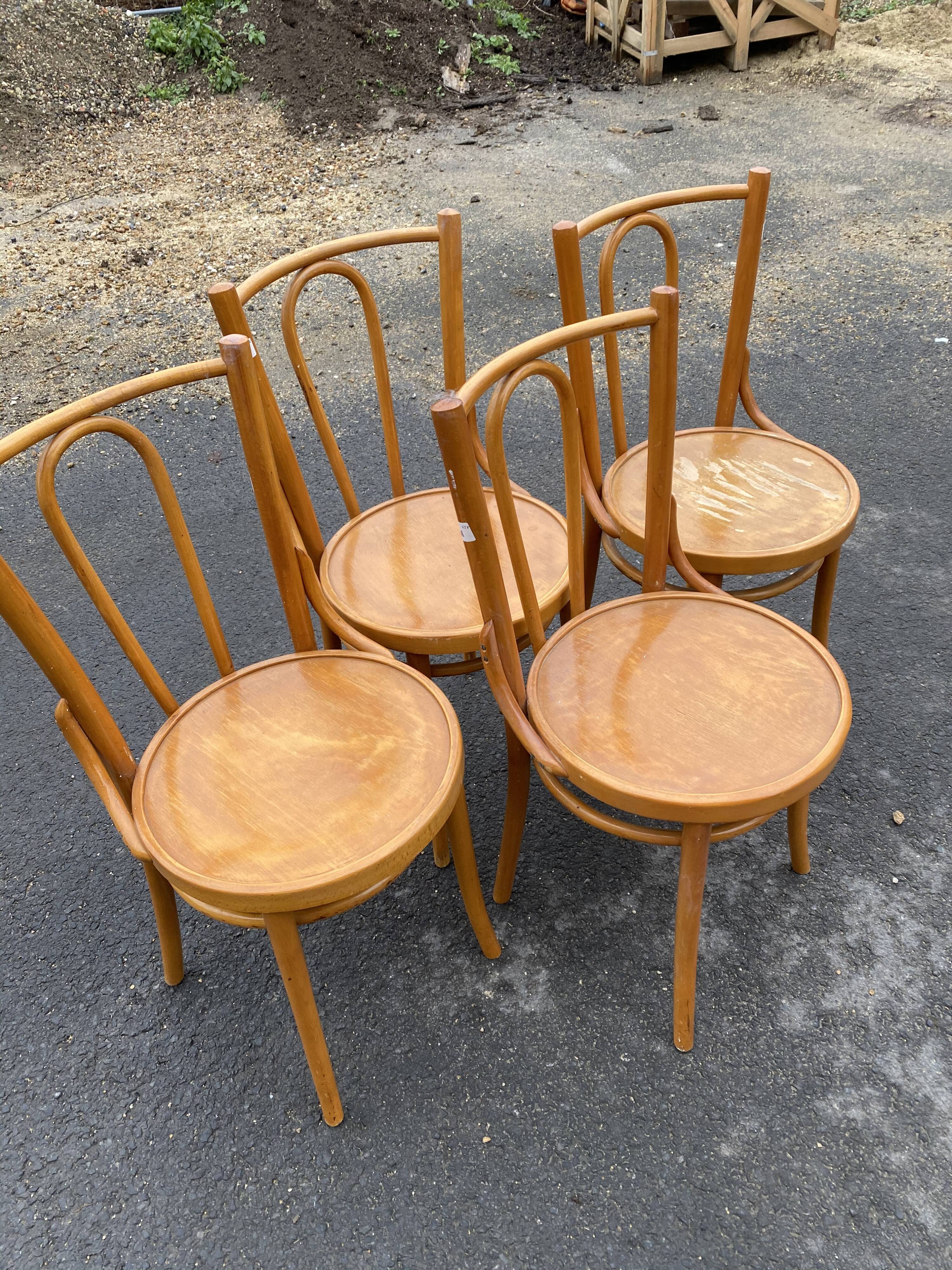 Vintage bistro chairs the lot