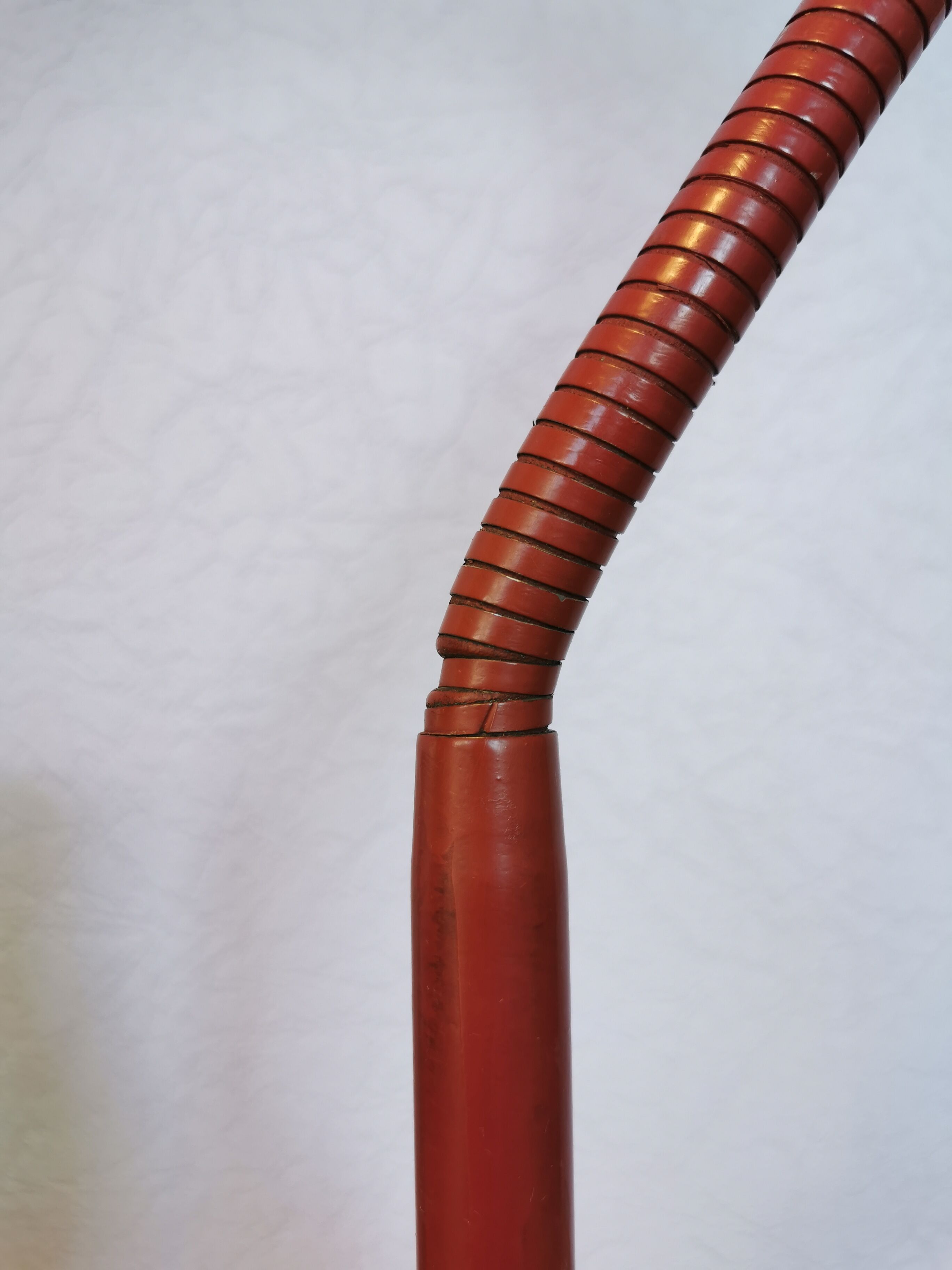 Burgundy flexible casserole lamp, 1960