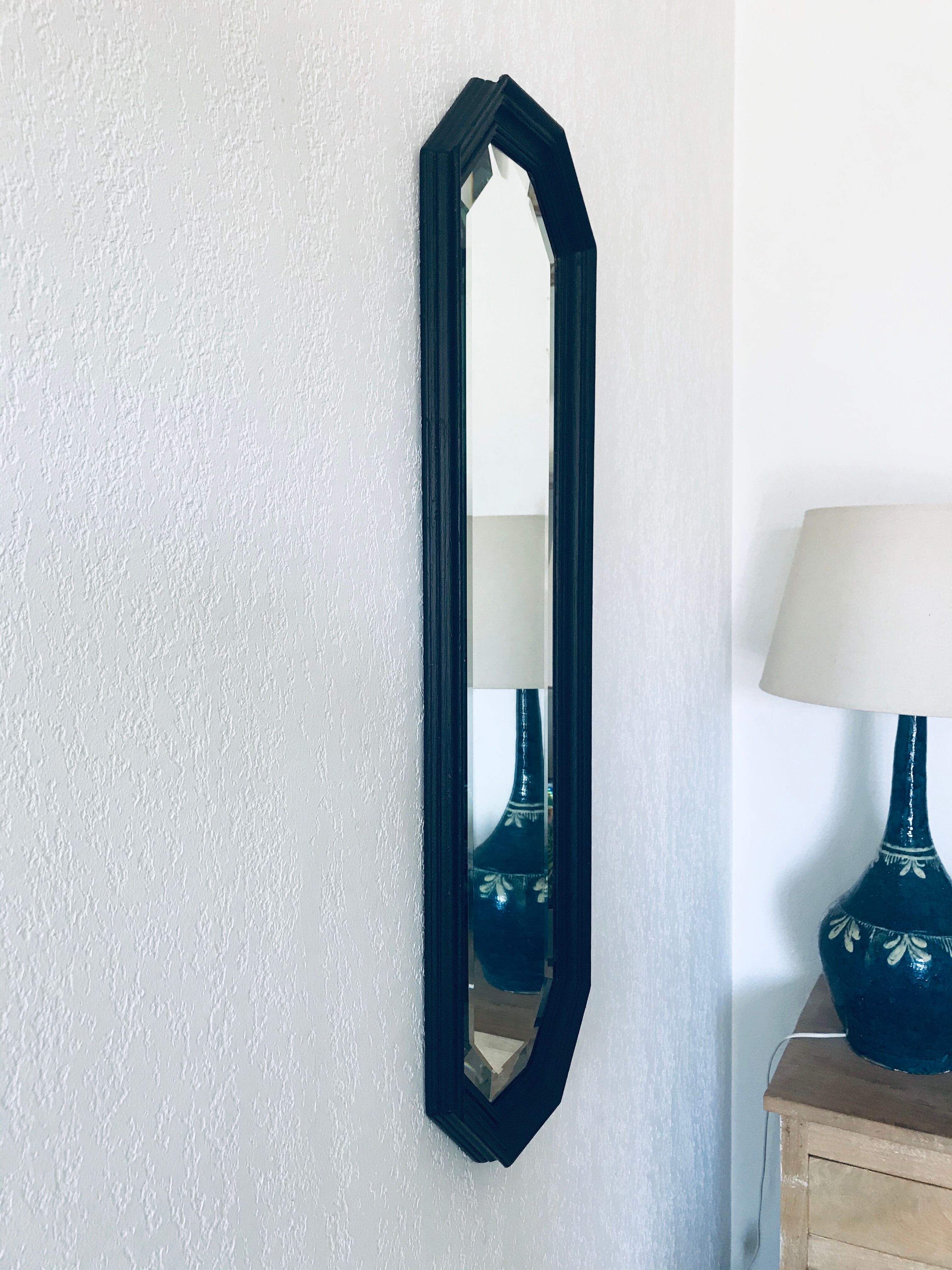 Bevelled psychedelic mirror - 92x30cm