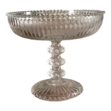 Vintage molded glass stand cup