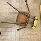 Set of 3 chairs in yellow FORMICA