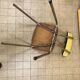 Lot de 3 chaises de cuisne en formica jaune