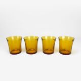 Table service 4 people amber glass duralex