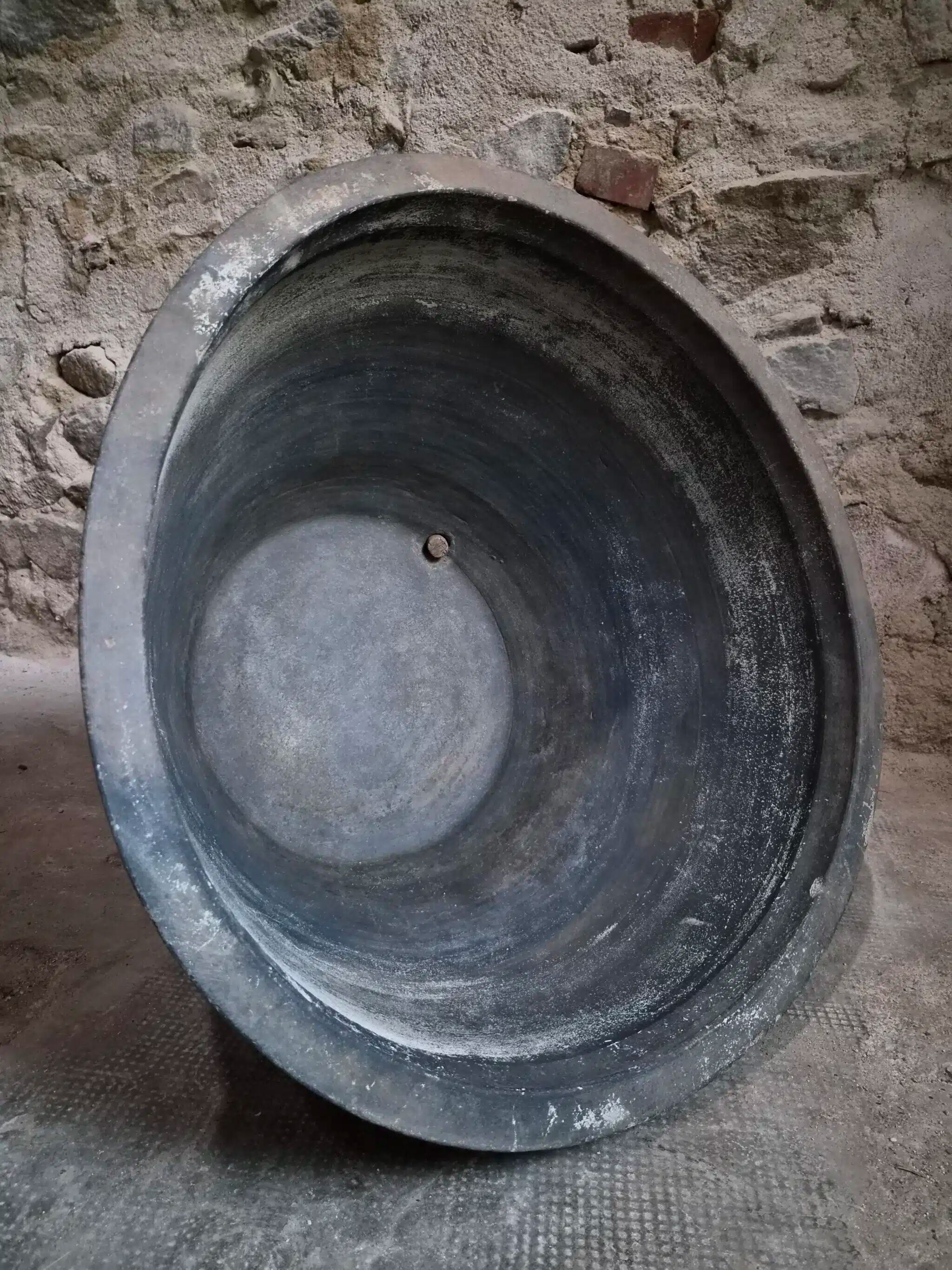 Old rustic washing trough in terracotta, Auvergne, 19th century