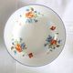 Set of 6 hollow plates of Salins, Poppy pattern, opaceline, vintage