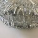 Plafonnier en verre moulé circa 1960