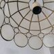 Capiz & Brass Mother-of-Pearl Pendant - Vintage 1970