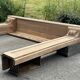 Carved solid oak fireplace mantel
